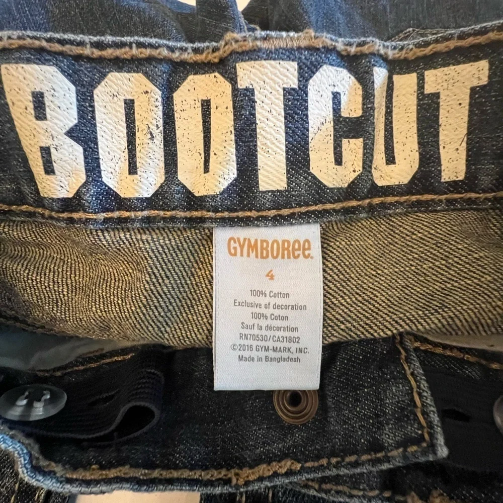 GYMBOREE GIRLS FIVE POCKET  SIZE 4 BOOT CUT  JEANS